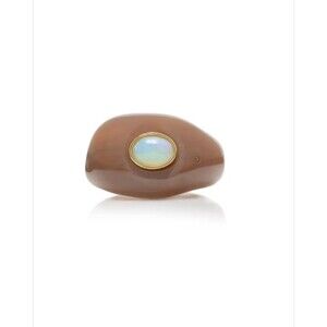 Lizzie Fortunato - Monument Opal Ring - Brown - 6.5